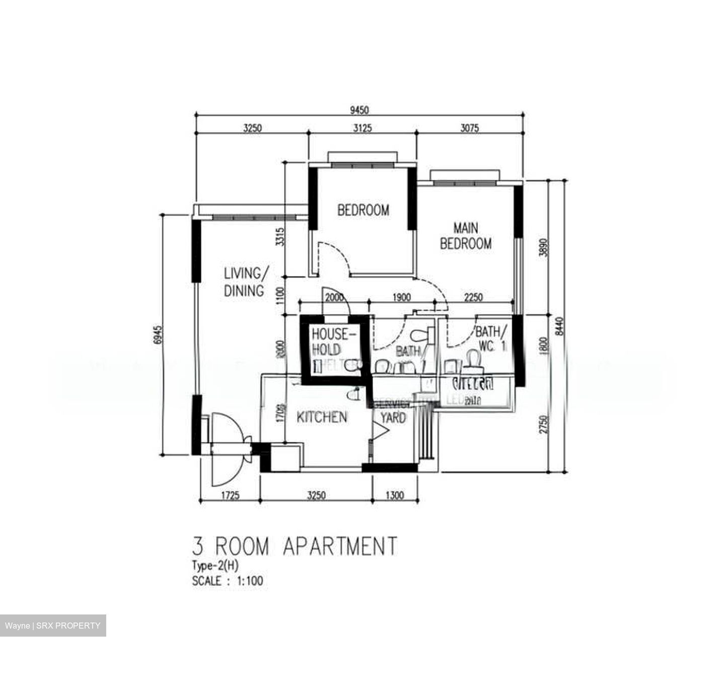 Blk 93B Telok Blangah Parcview (Bukit Merah), HDB 3 Rooms #558609771